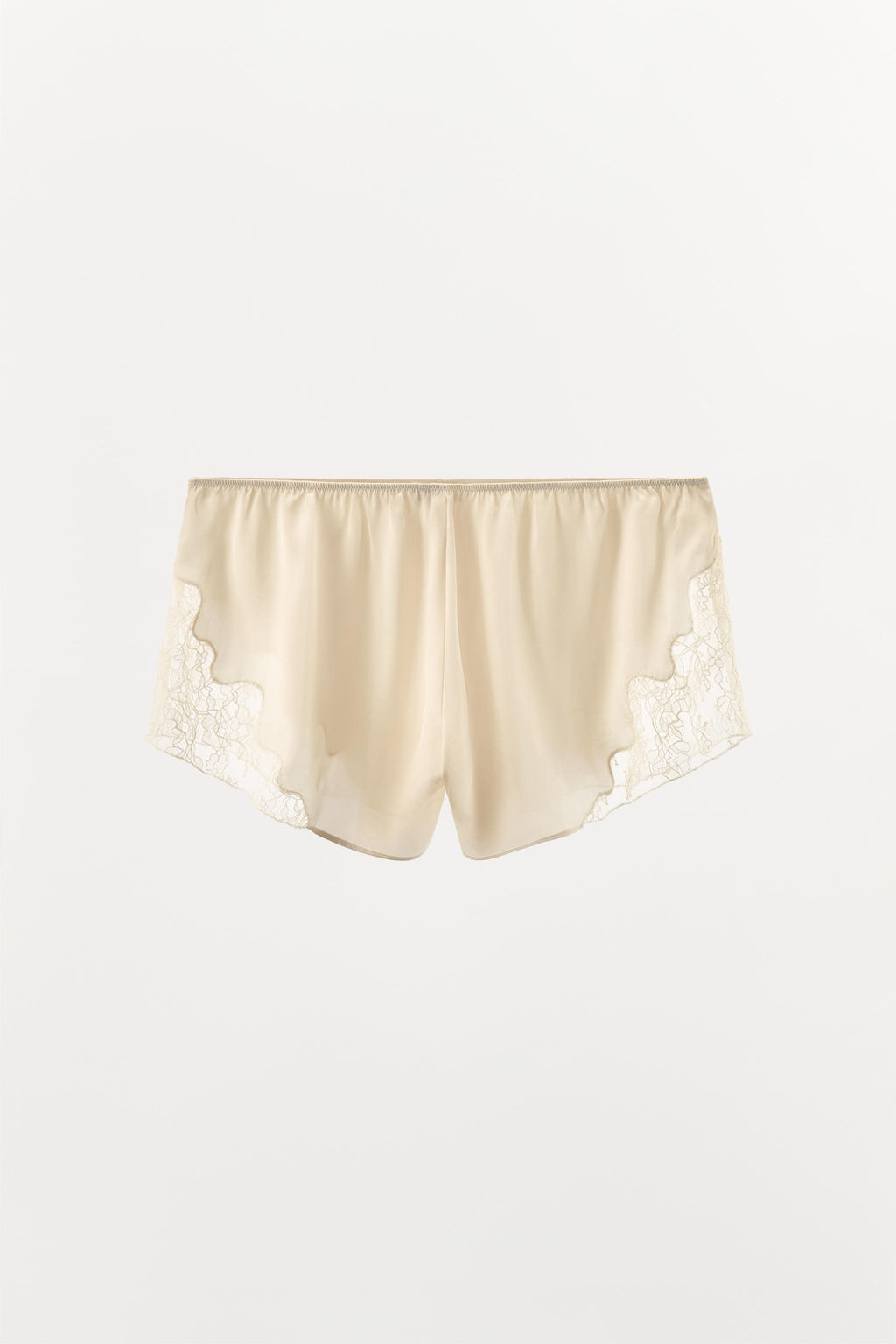 LACY SATIN SHORTS