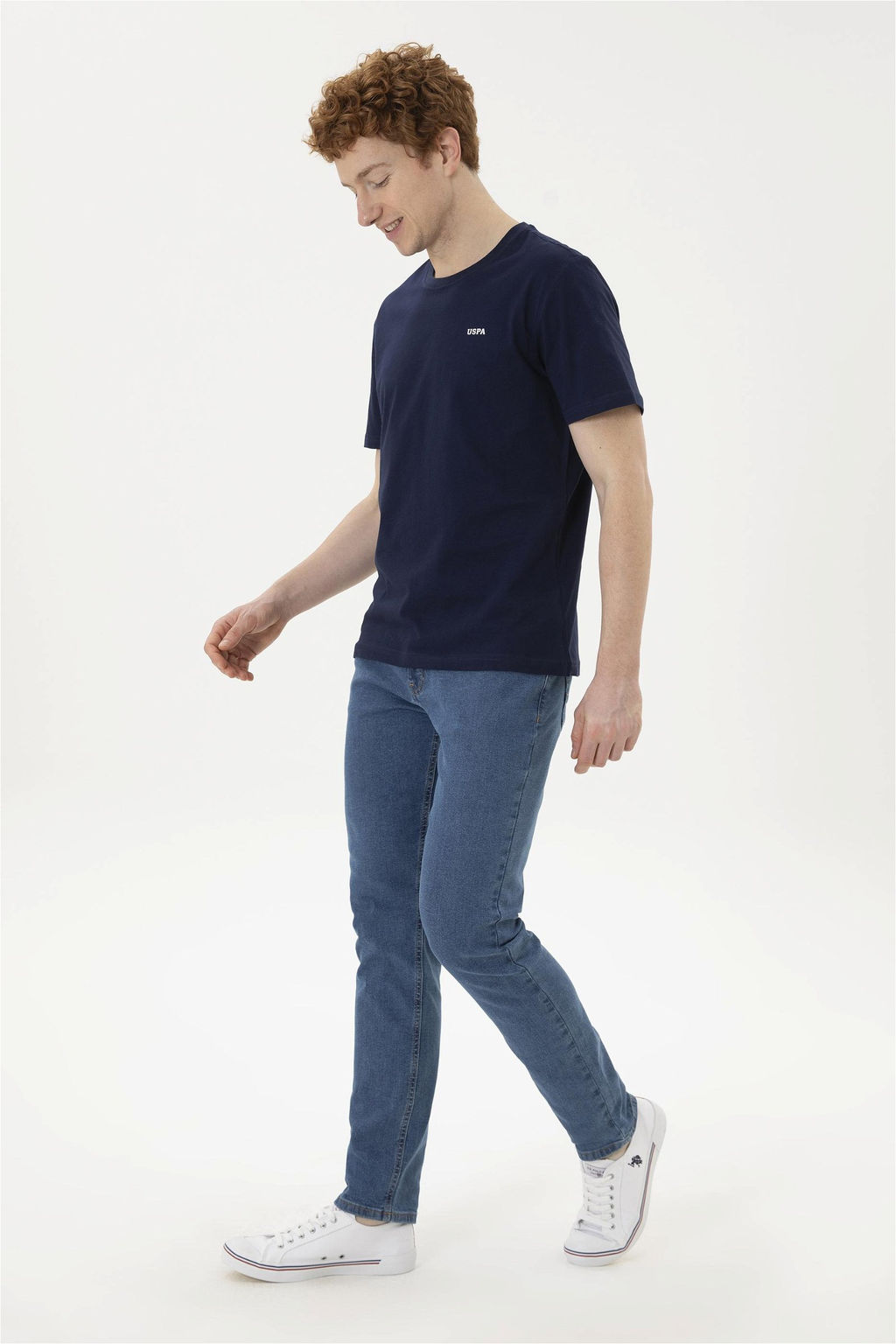 Мужская темно-синяя базовая футболка - U.s. polo assn фото 4