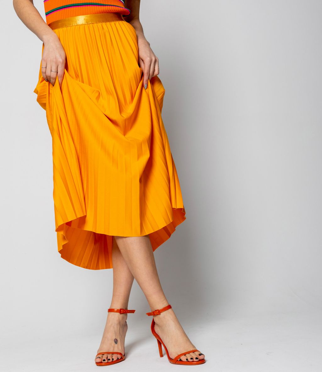 Юбка #КТ601 (4), оранжевый - Dommod фото 5