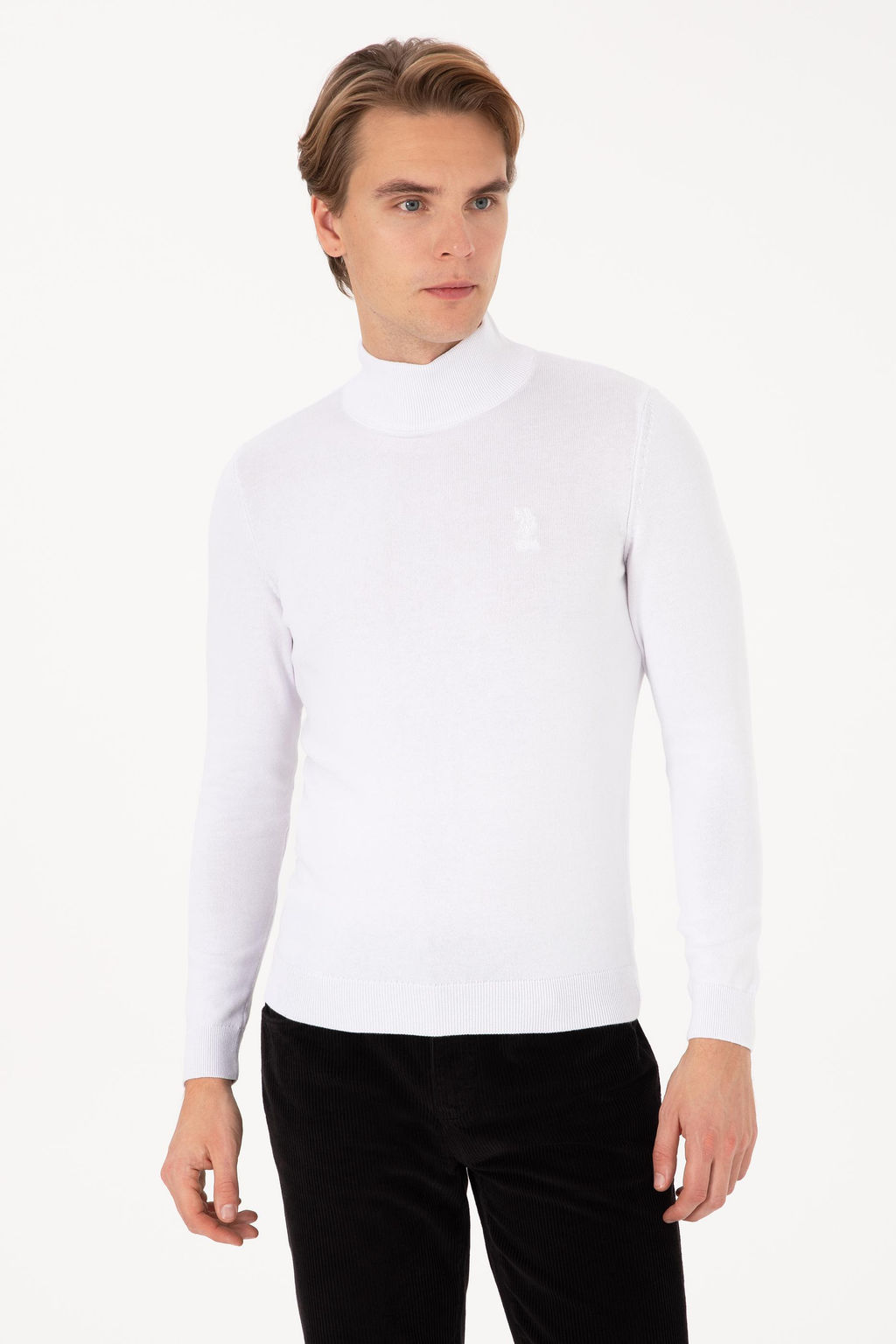 Erkek Beyaz Basic Kazak - U.s. polo assn фото 3