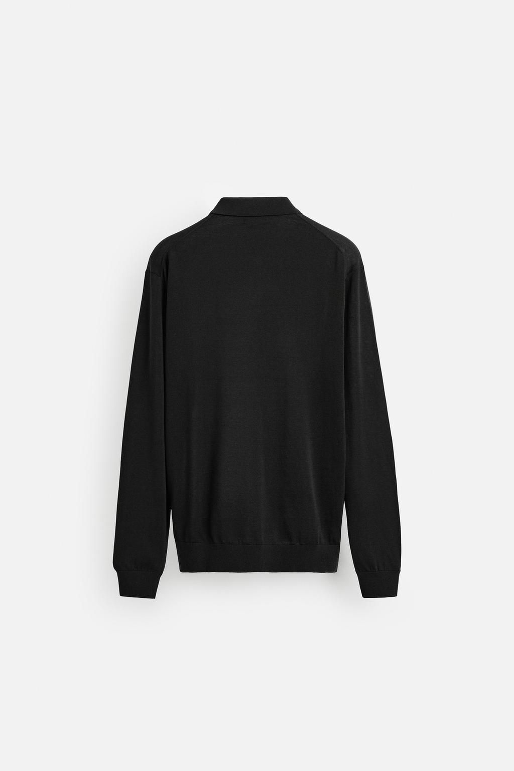 KNIT COTTON - SILK POLO SHIRT - Zara фото 24