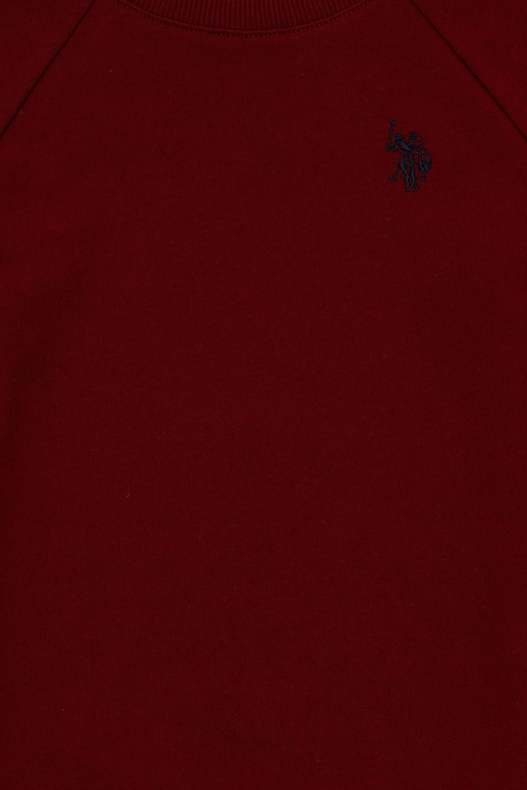 Бордовый базовый свитшот с круглым вырезом для мальчиков - U.s. polo assn фото 3