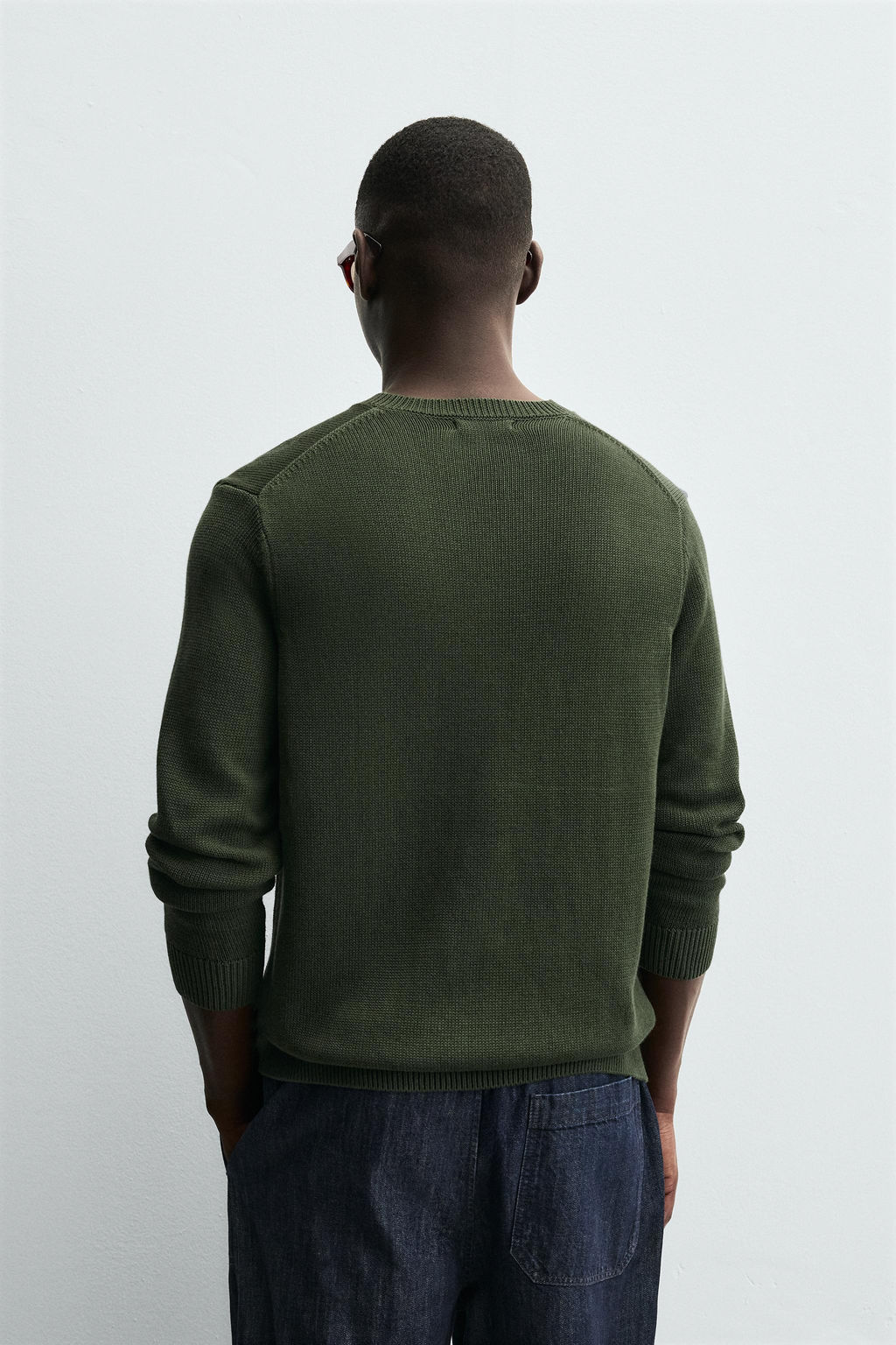 COTTON V-NECK SWEATER - Zara фото 3