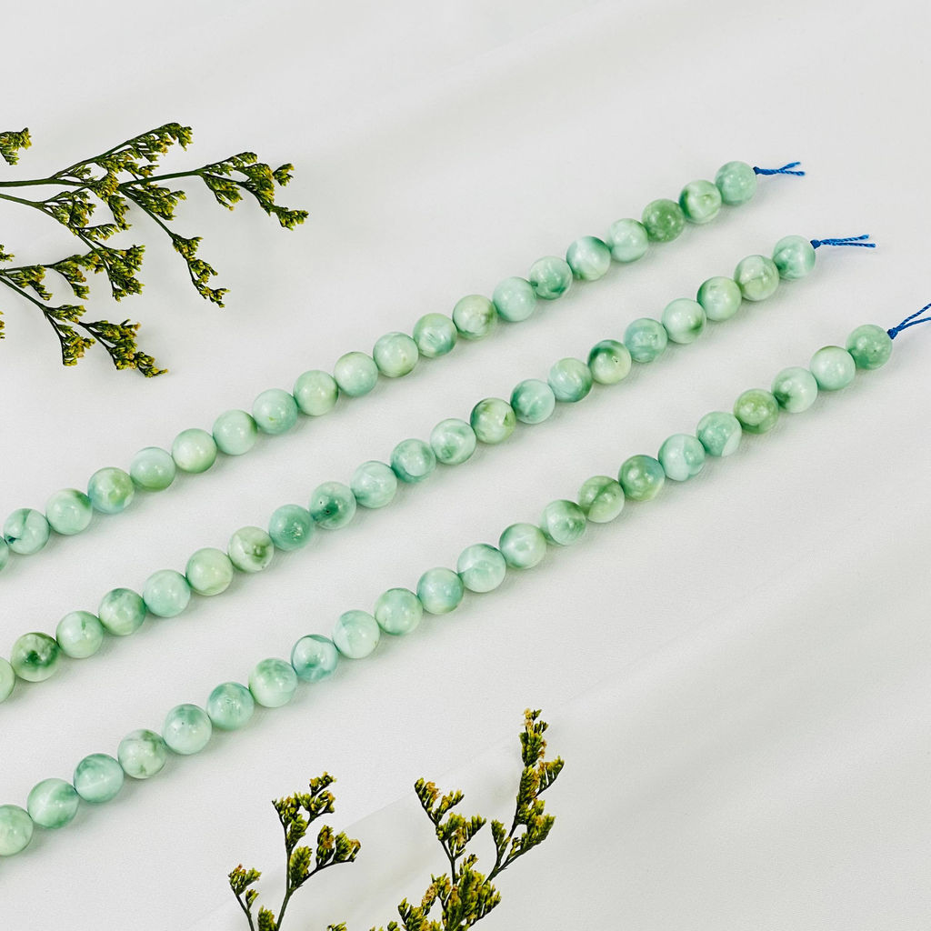 Бусины для украшений из Ангелита (39 бусин) 39 см