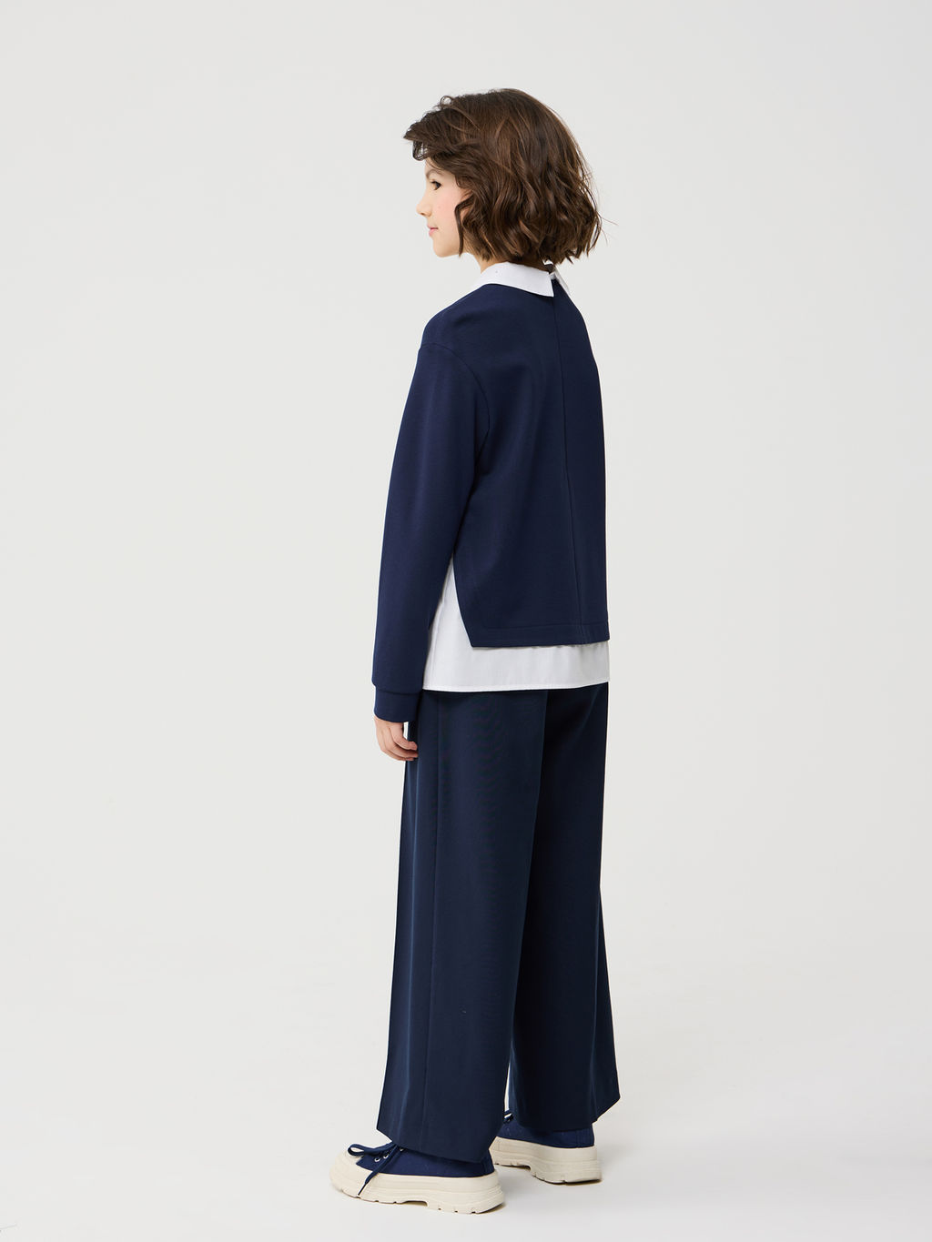 14542 Джемпер для девочек F072.01 синий - Смена фото 2