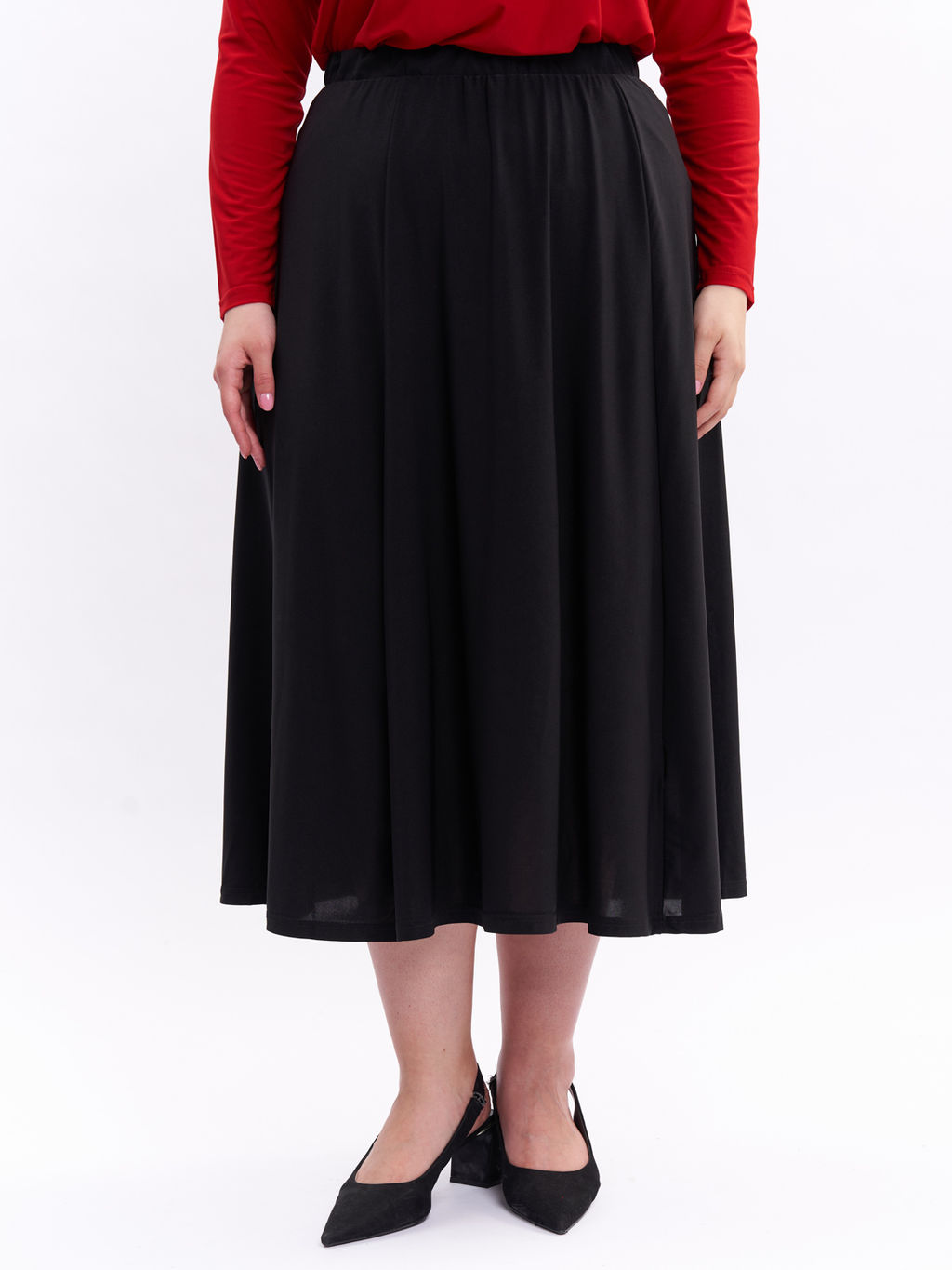 Юбка трикотажная ZUB17407BLK01