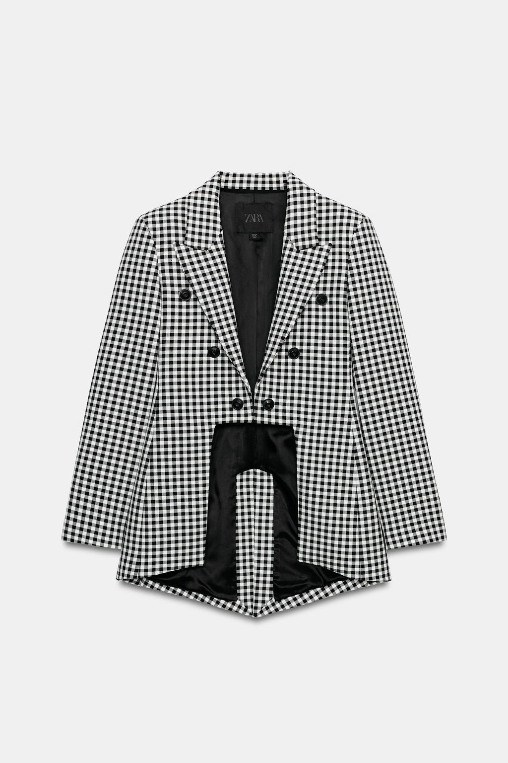 BLAZER ASIM?TRICA ZW COLLECTION / Negro / Blanco - Zara фото 6