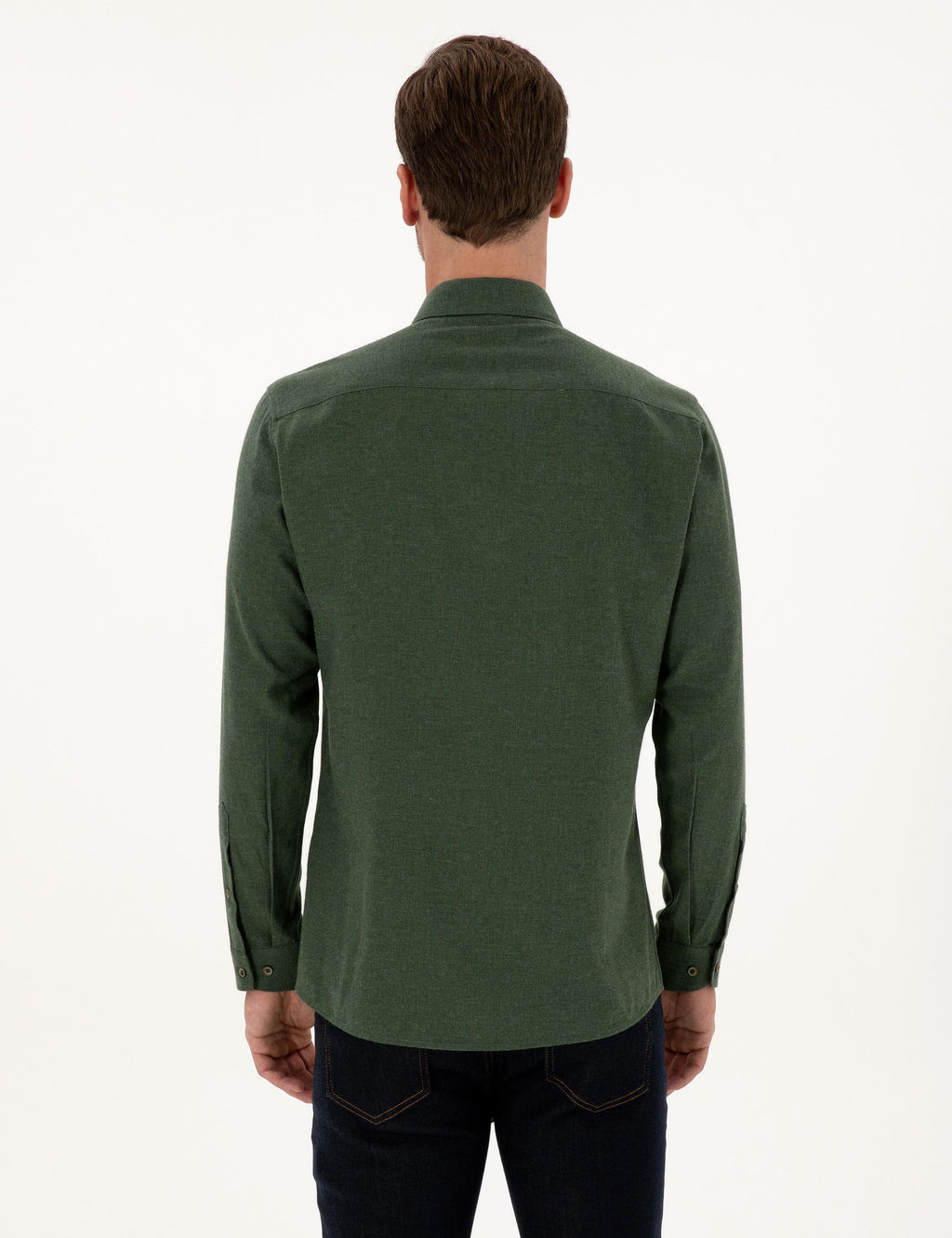 Ye_il Slim Fit Uzun Kollu G_mlek - Cacharel фото 5