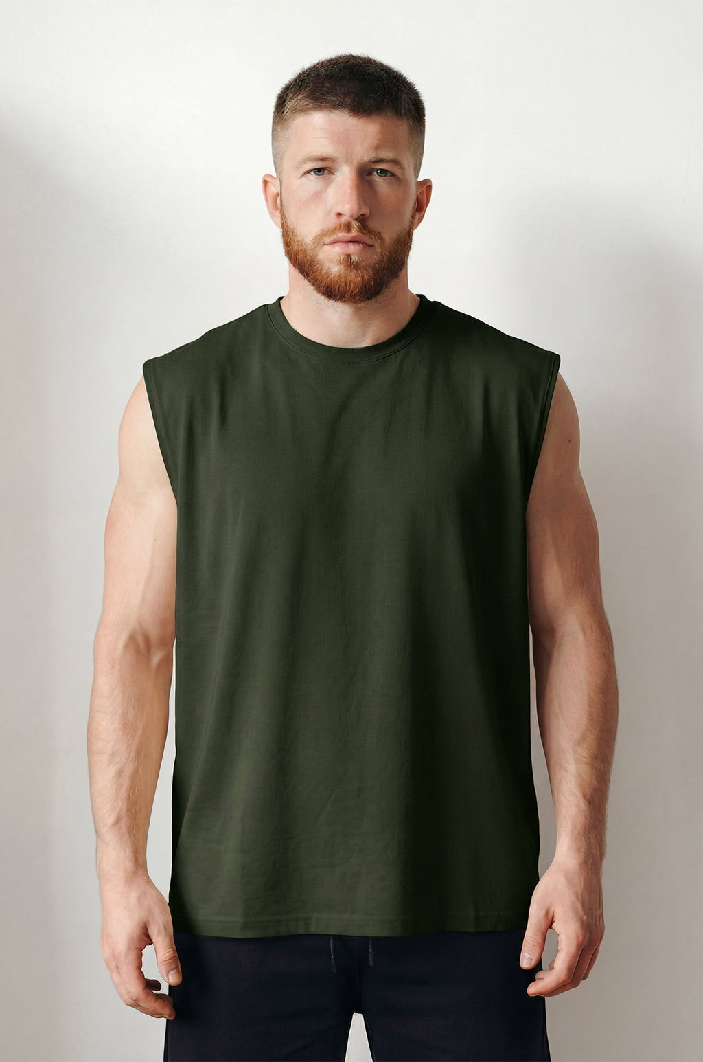 Мужская футболка оверсайз без рукавов Happyfox - Happy fox фото 38