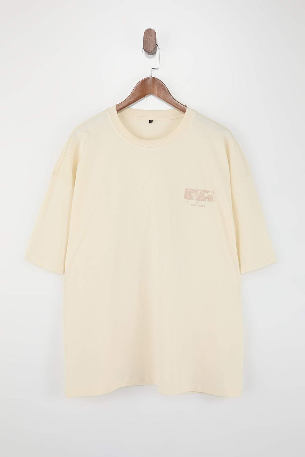 TRENDYOL MAN Buyuk Beden Lacivert Oversize/Genis Kesim Kabar?k Yaz? Bask?l? %100 Pamuklu T-shirt TMNSS25BF00018 - Trendyolmilla фото 5