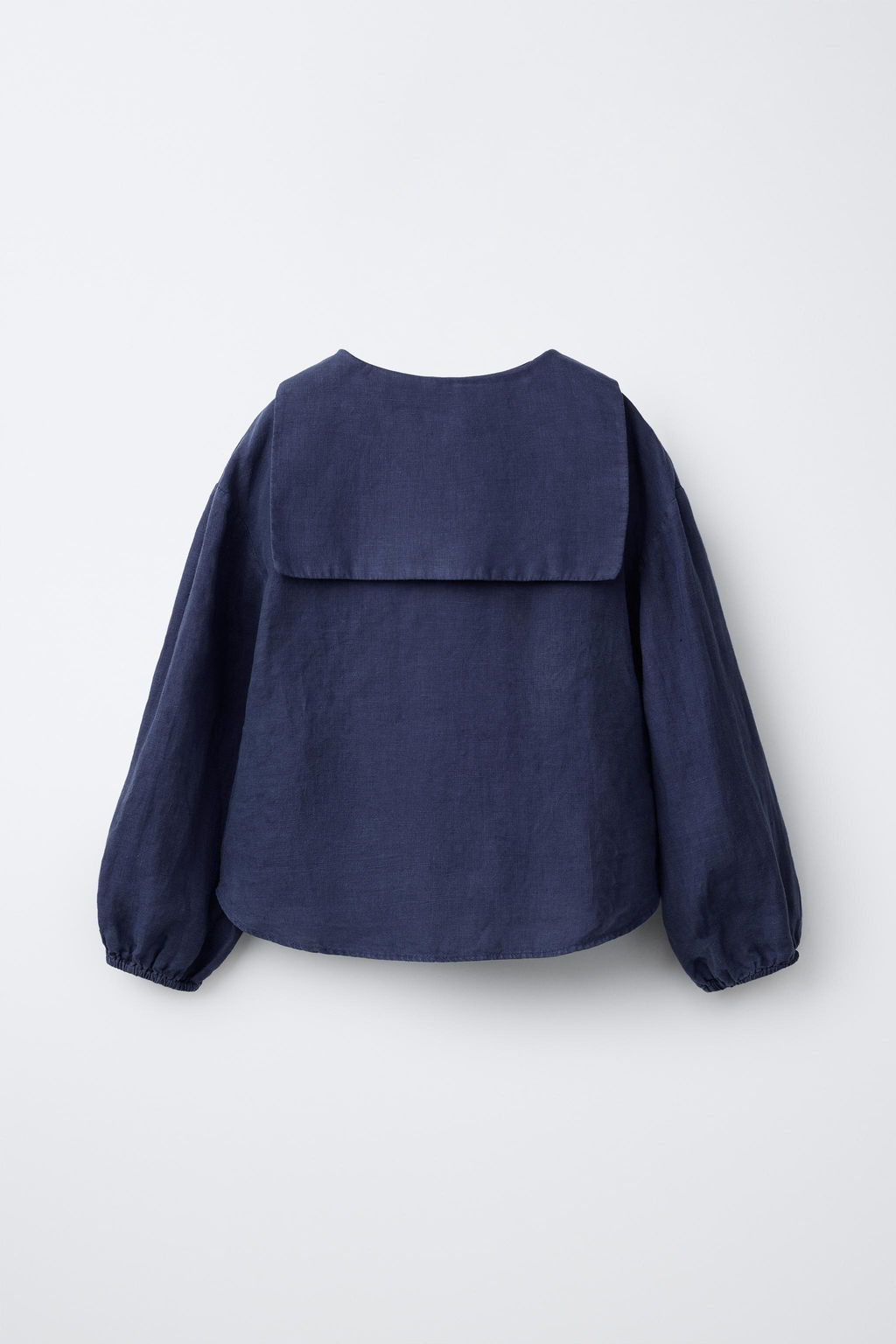 100% LINEN PETER PAN COLLAR SHIRT - Zara фото 8