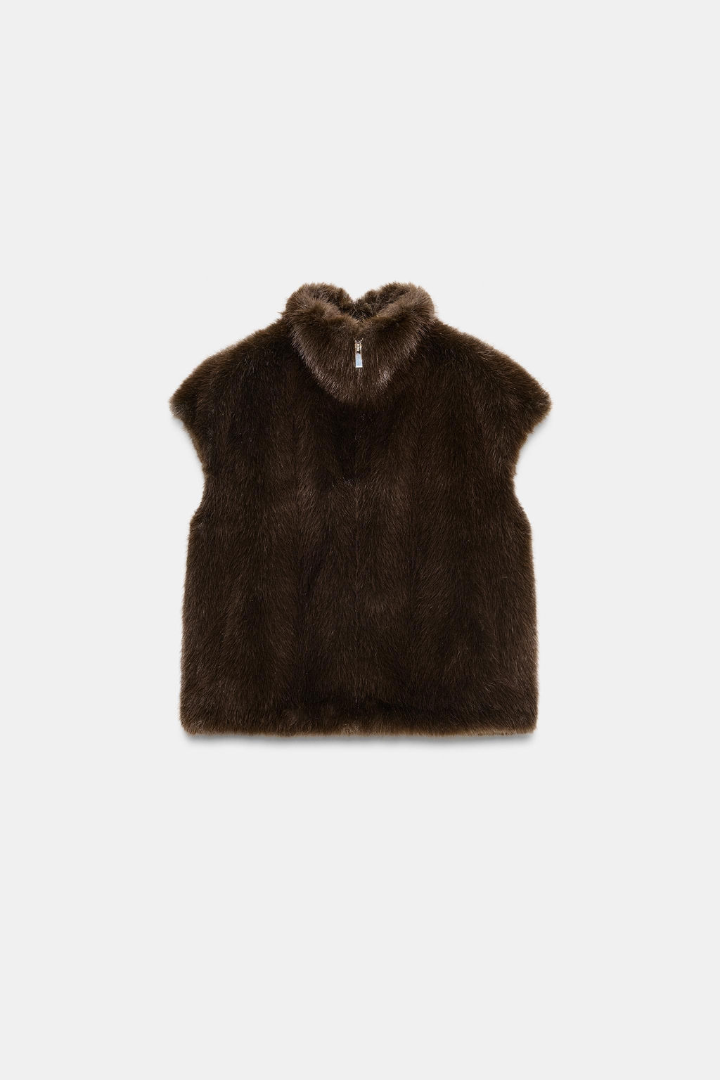 ZW COLLECTION FAUX FUR WAISTCOAT - Zara фото 5