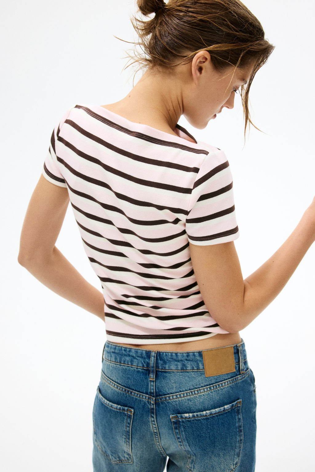 Top de algod?n con escote barco - H&m фото 9
