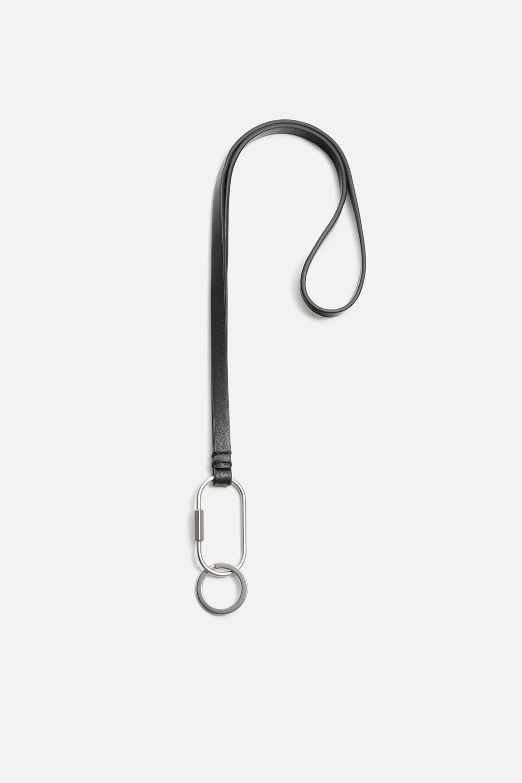 LEATHER PENDANT KEYRING - Zara фото 3
