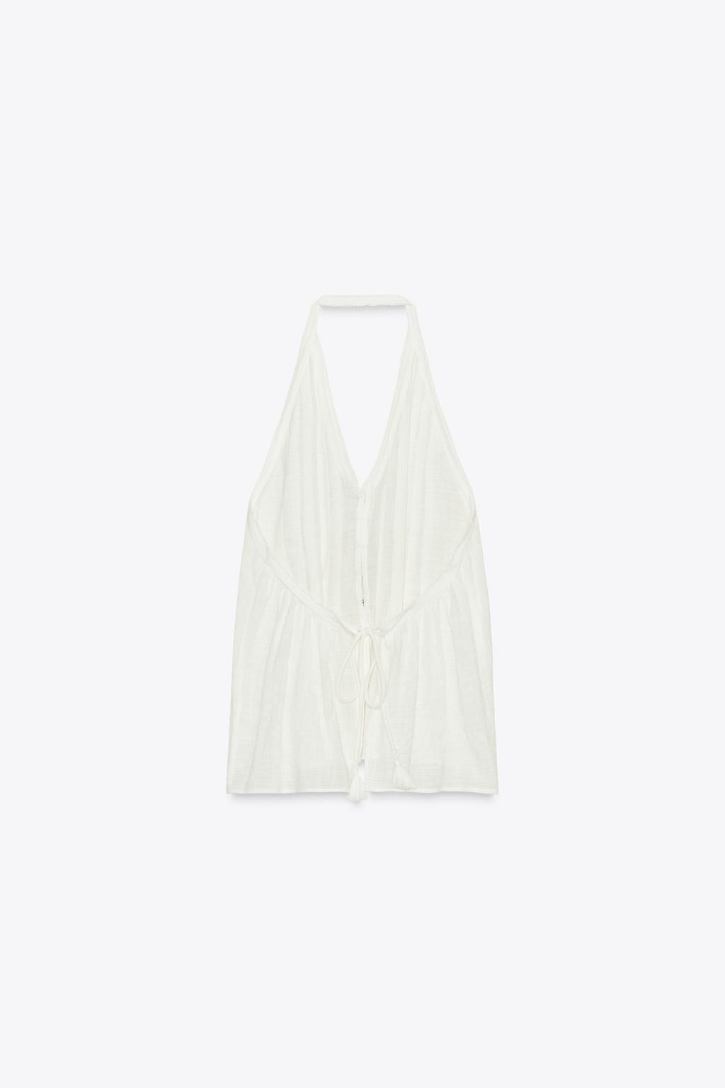 OPEN-BACK HALTER TOP - Zara фото 8