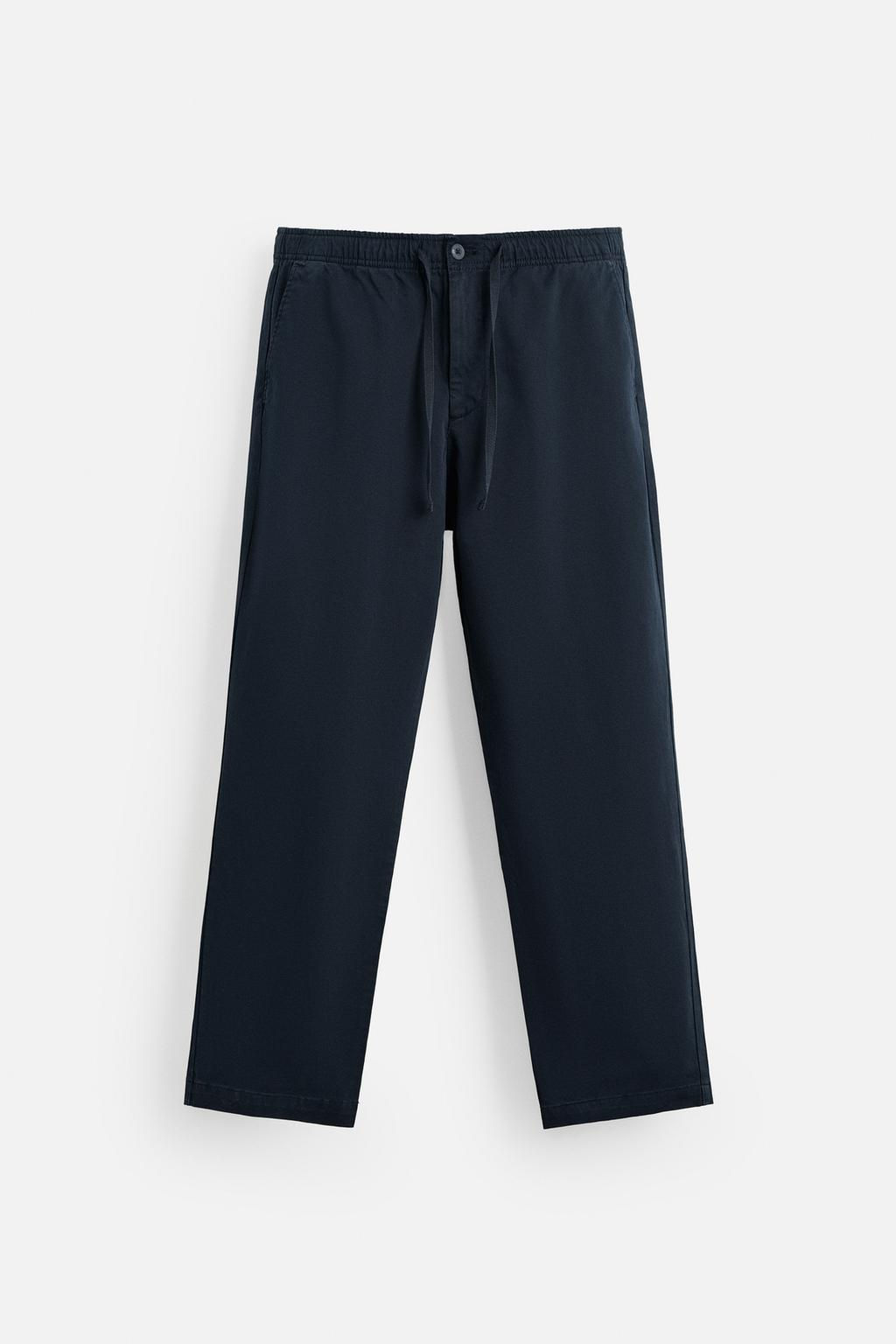 REGULAR FIT JOGGER WAIST TROUSERS - Zara фото 17