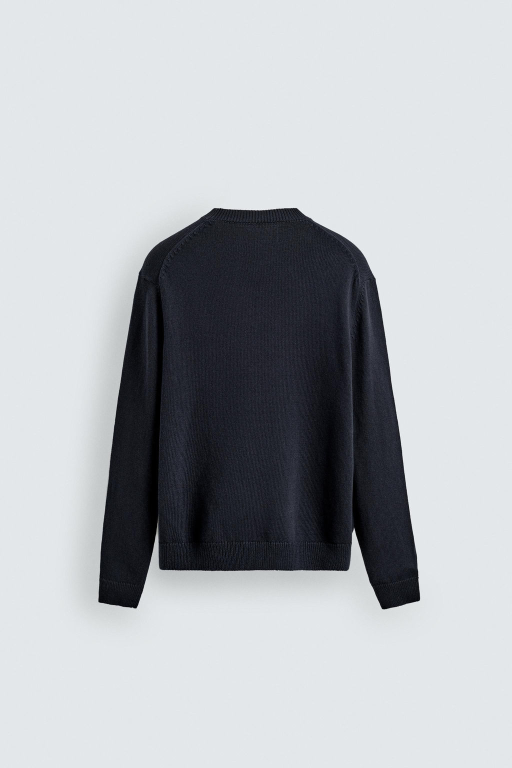 JERSEY REGULAR FIT ALGOD?N - LINO / Marino oscuro - Zara фото 7