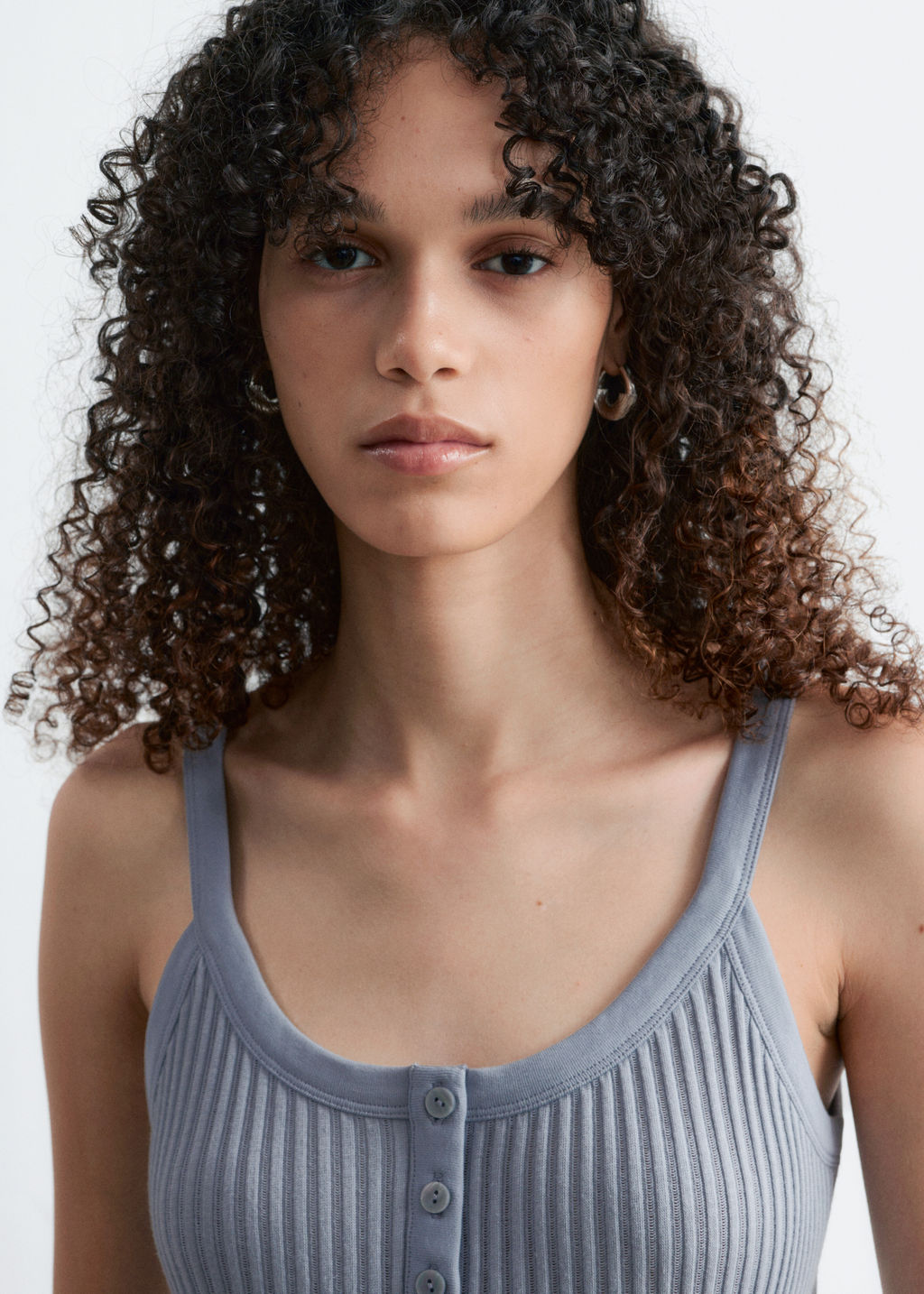 Camiseta de tirantes con bordes ondulados - H&m фото 6