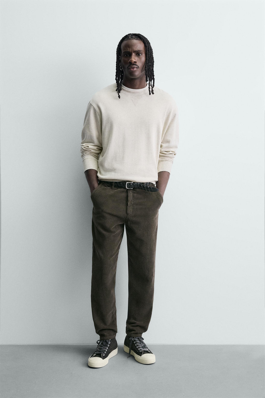 CARROT FIT CORDUROY TROUSERS - Zara фото 14