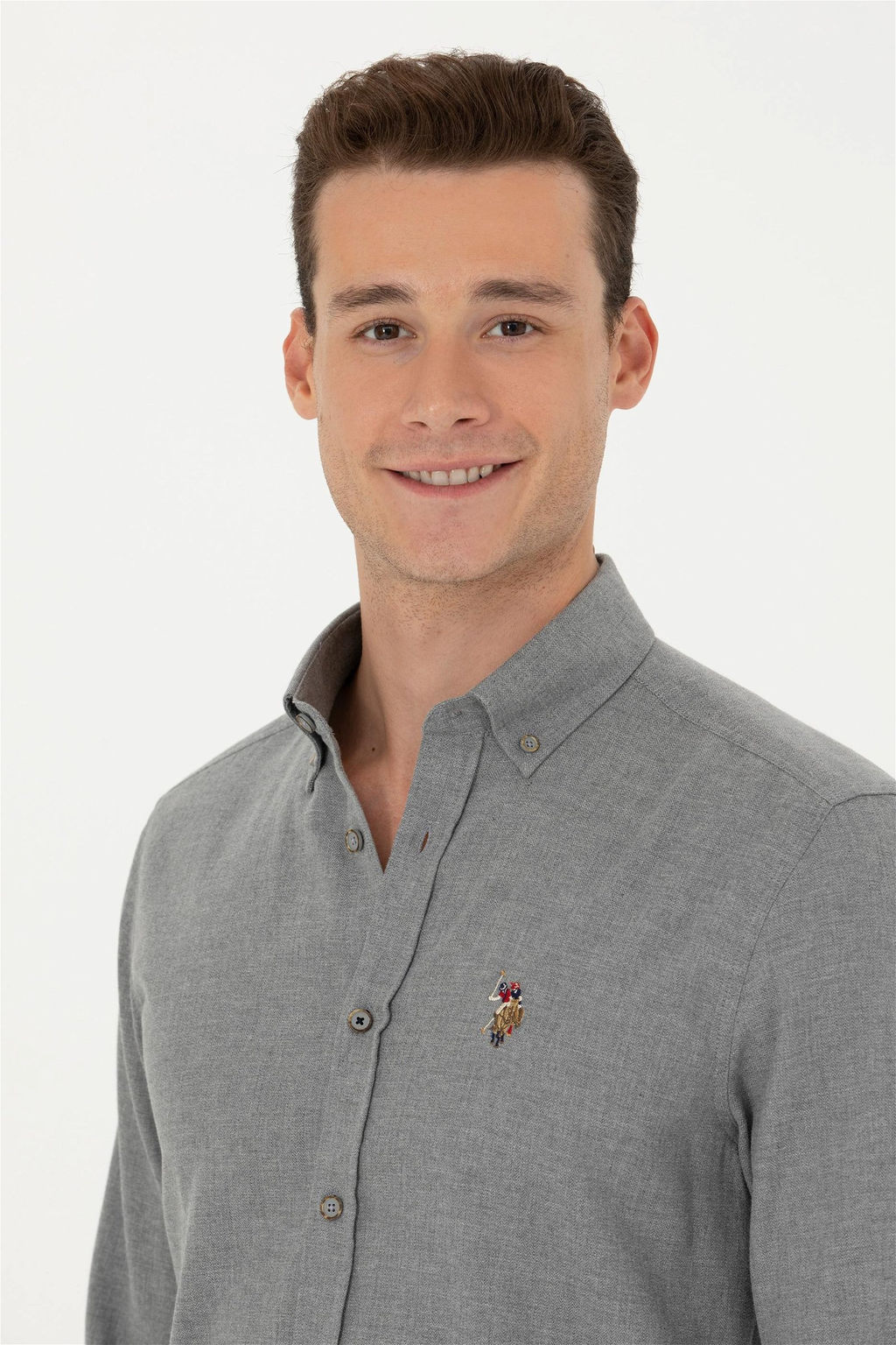 Мужская базовая рубашка из норки с длинным рукавом Неожиданная скидка в корзине - U.s. polo assn фото 2