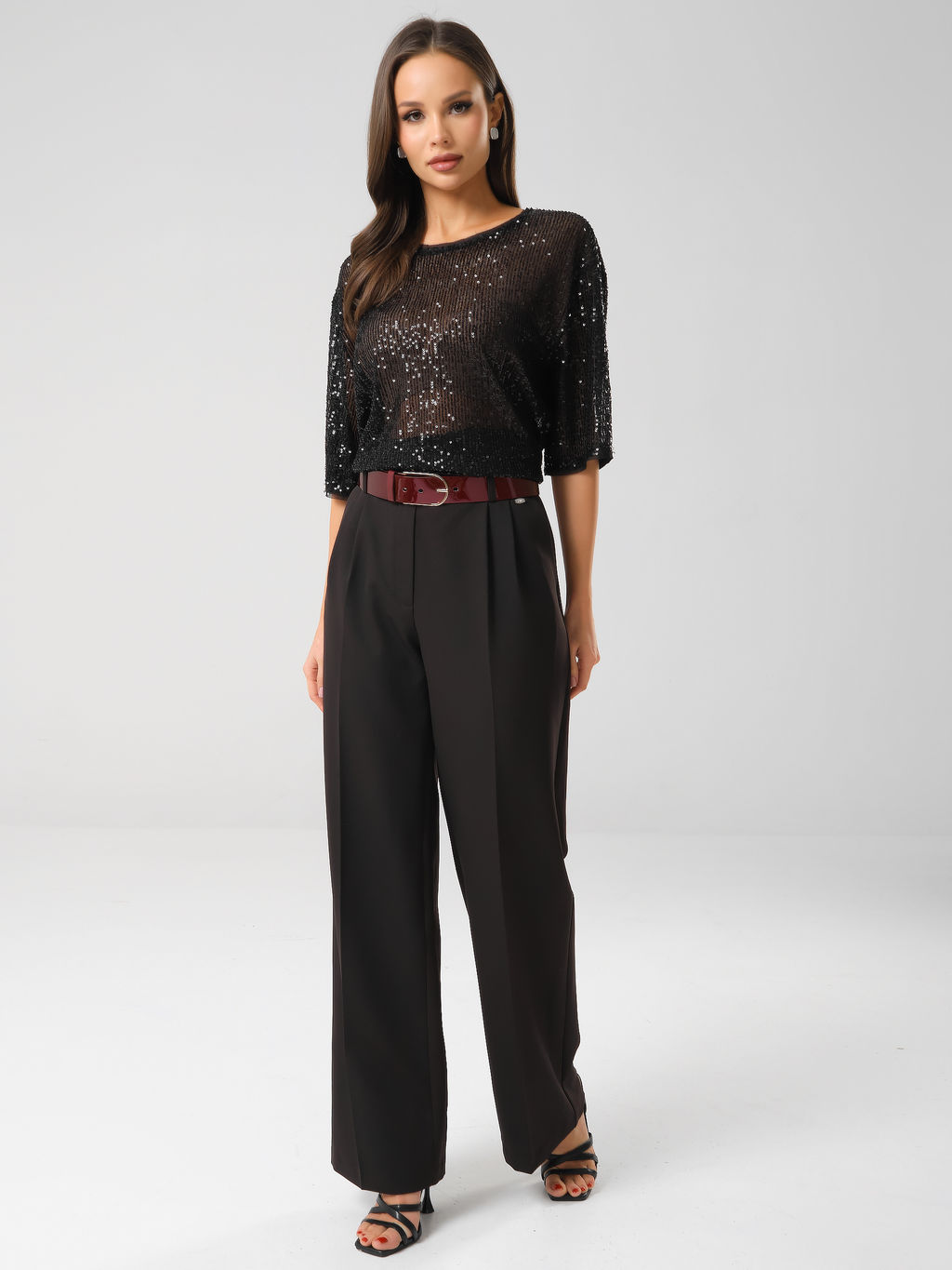 Блузка с пайетками - Stilla фото 8