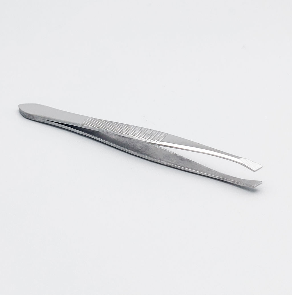 Zinger Пинцет для бровей скошенный / Standard 86014 S, серебристый  фото 3