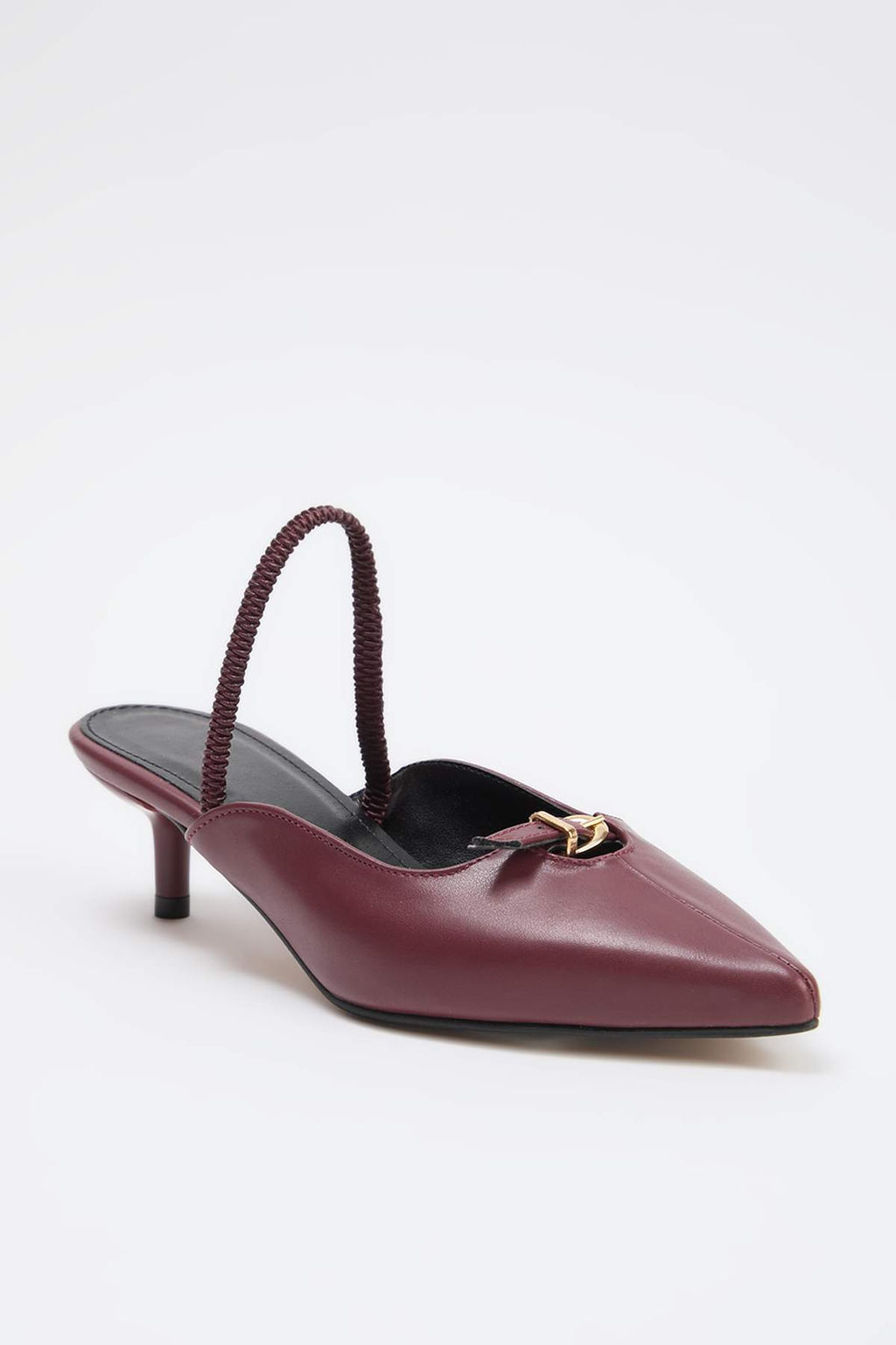 Bordo Toka Detayl? 4,5 cm Kad?n Klasik Topuklu Ayakkab? TAKSS26TO00022 - Trendyolmilla фото 3