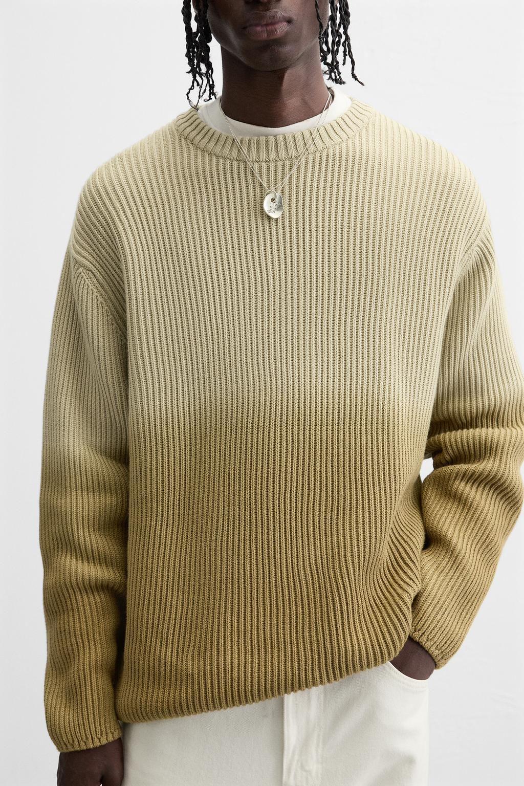 GRADIENT RIBBED SWEATER - Zara фото 5