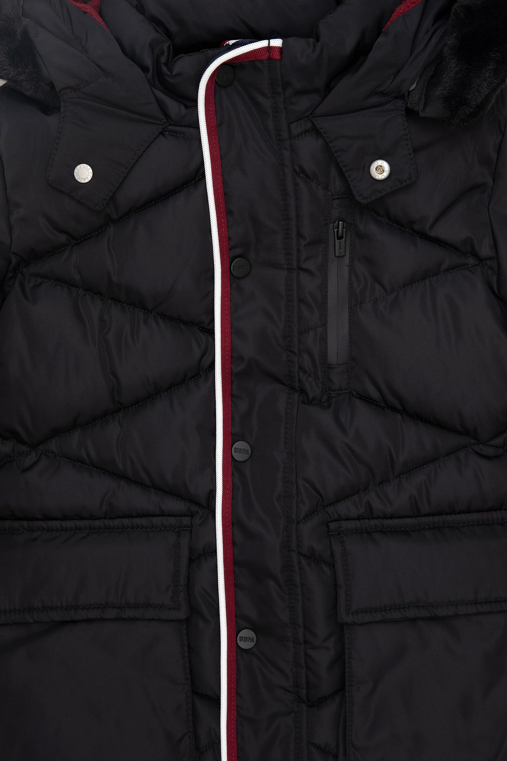 Черное пальто для мальчика - U.s. polo assn фото 3