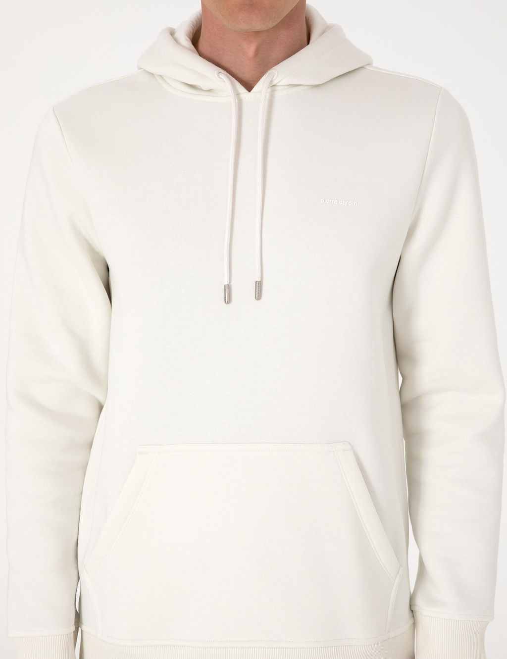 Beyaz 2 _plik Regular Fit __i Polarl_ Kap__onlu Basic Sweatshirt - Pierre cardin фото 6