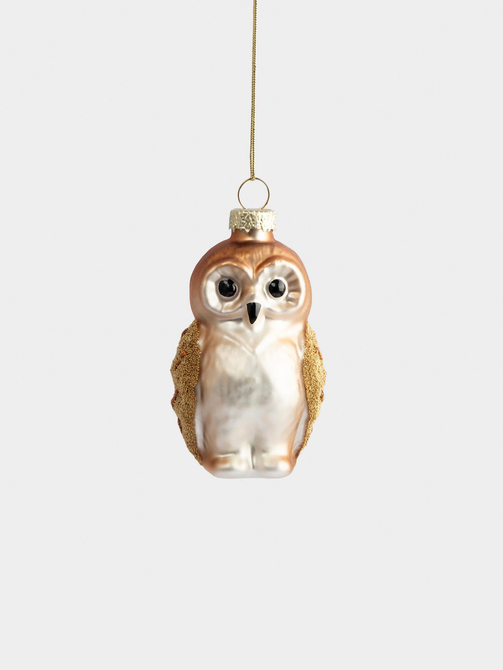 Игрушка елочная, 5х8 см, стекло, Сова, New year