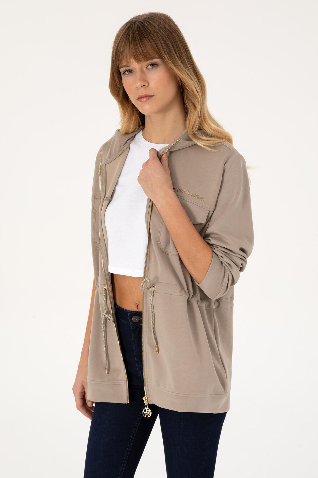 Kad_n Koyu Bej Sweatshirt - U.s. polo assn фото 3