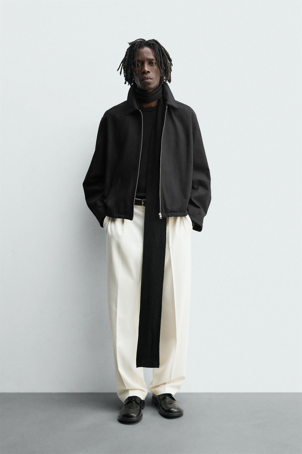 TEXTURED ZIP-UP JACKET