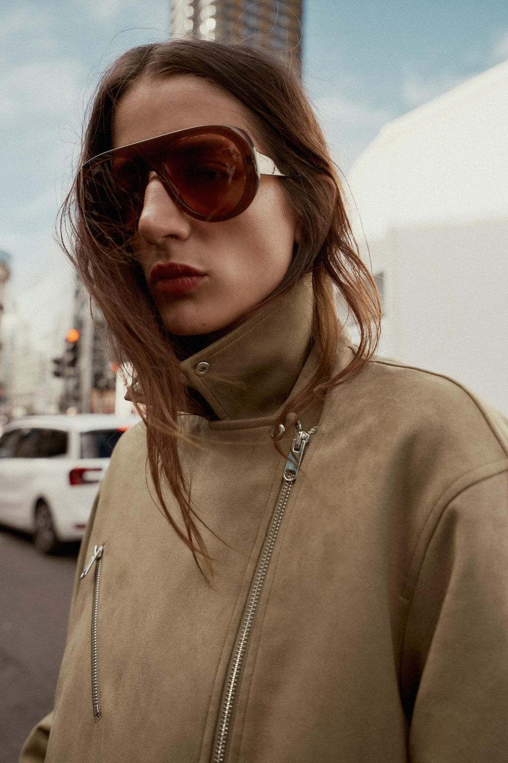 FAUX SUEDE BIKER JACKET - Zara фото 7