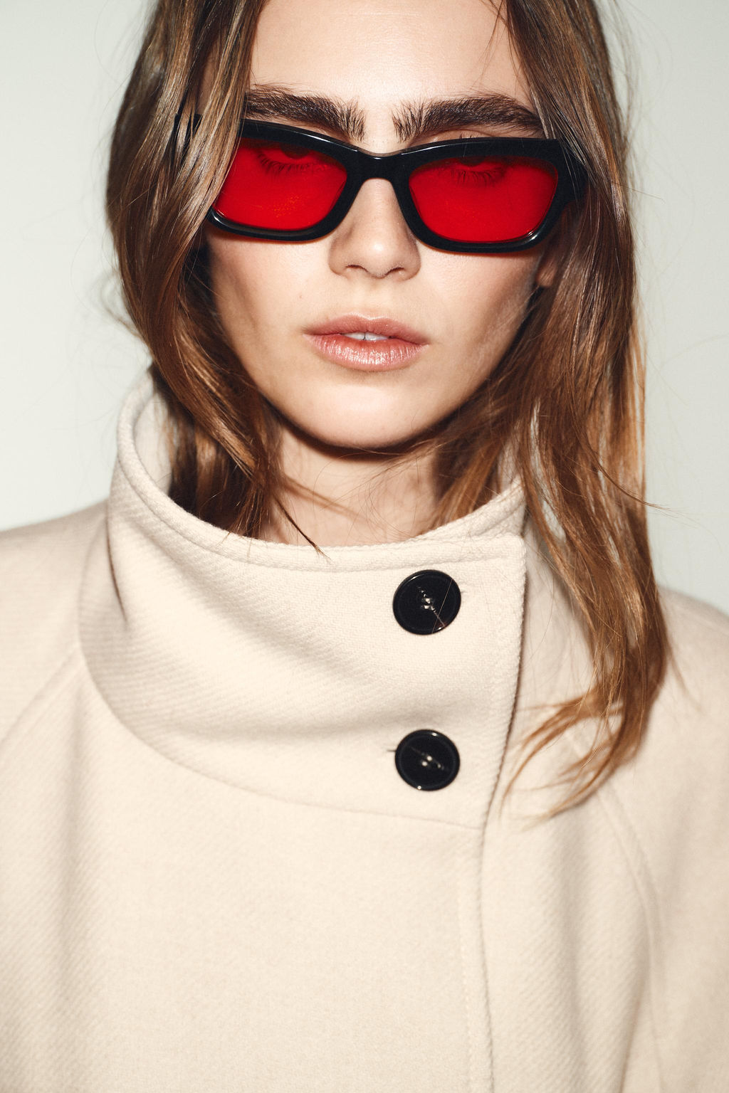 LONG COAT WITH WOOL AND HIGH NECK - Zara фото 6