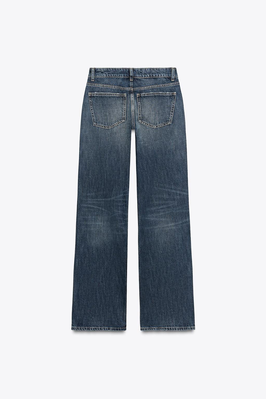 TRF WIDE-LEG LOW-RISE JEANS - Zara фото 8