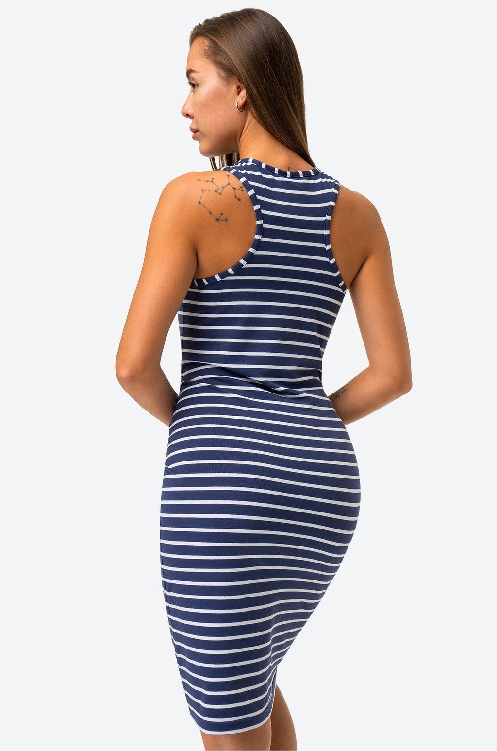 Женское платье-майка в полоску Happy Fox фото 4