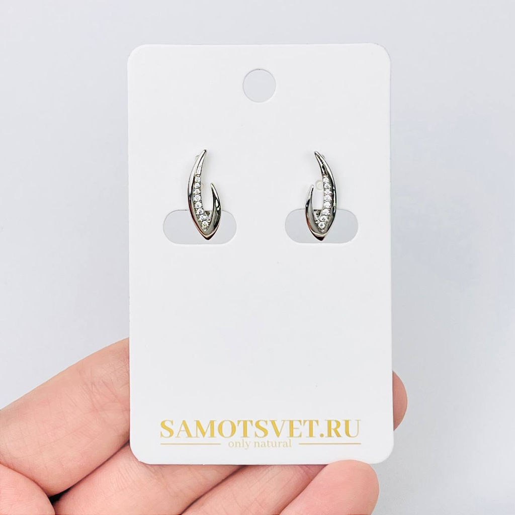 Швензы для сережек с Фианитами