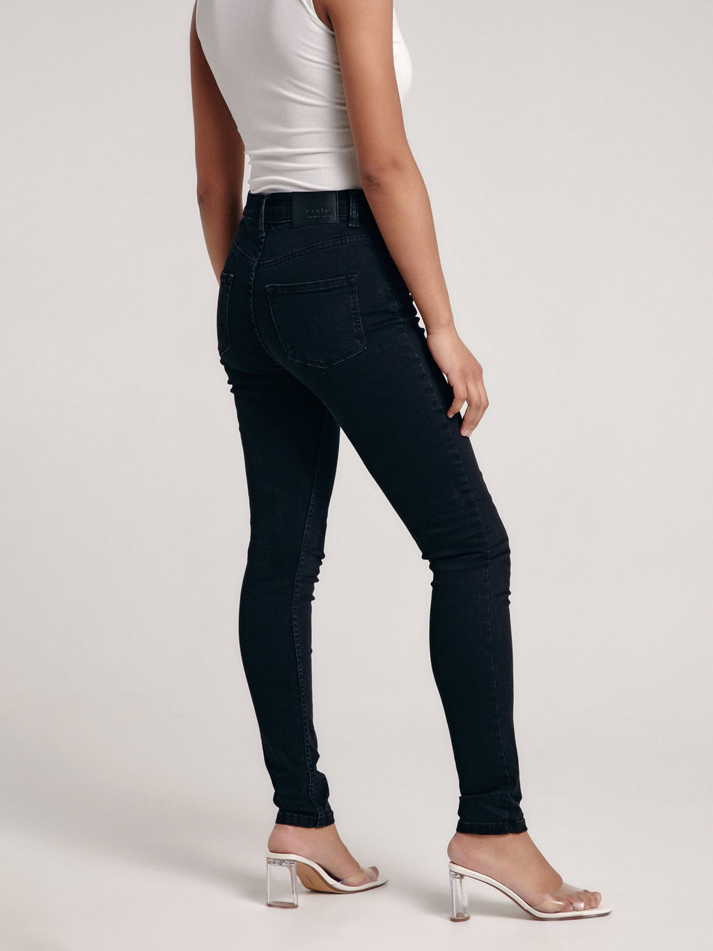CONTE Джинсы skinny CON-441 на молнии washed black - Conte elegant фото 2