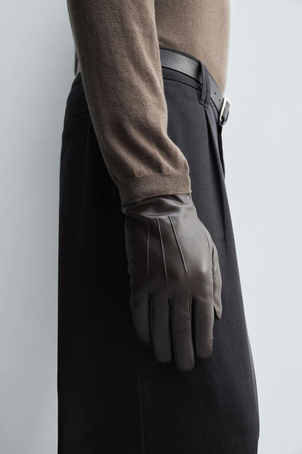 BASIC LEATHER GLOVES - Zara фото 2