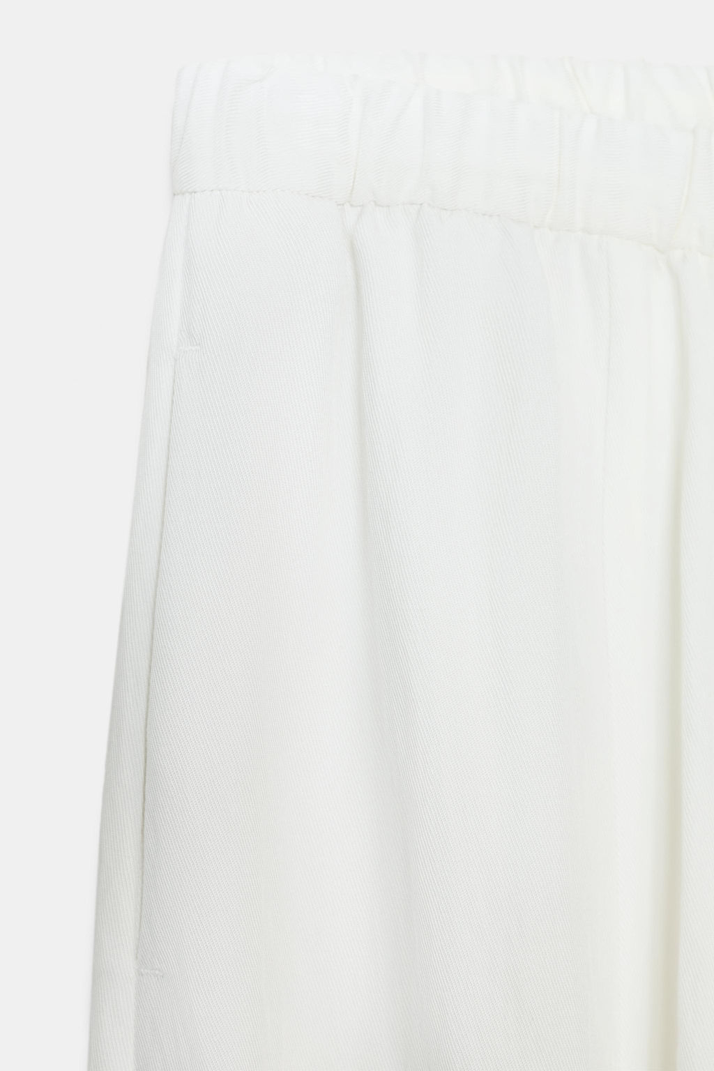 PANTAL?N BARREL FLUIDO ZW COLLECTION / Blanco roto - Zara фото 9