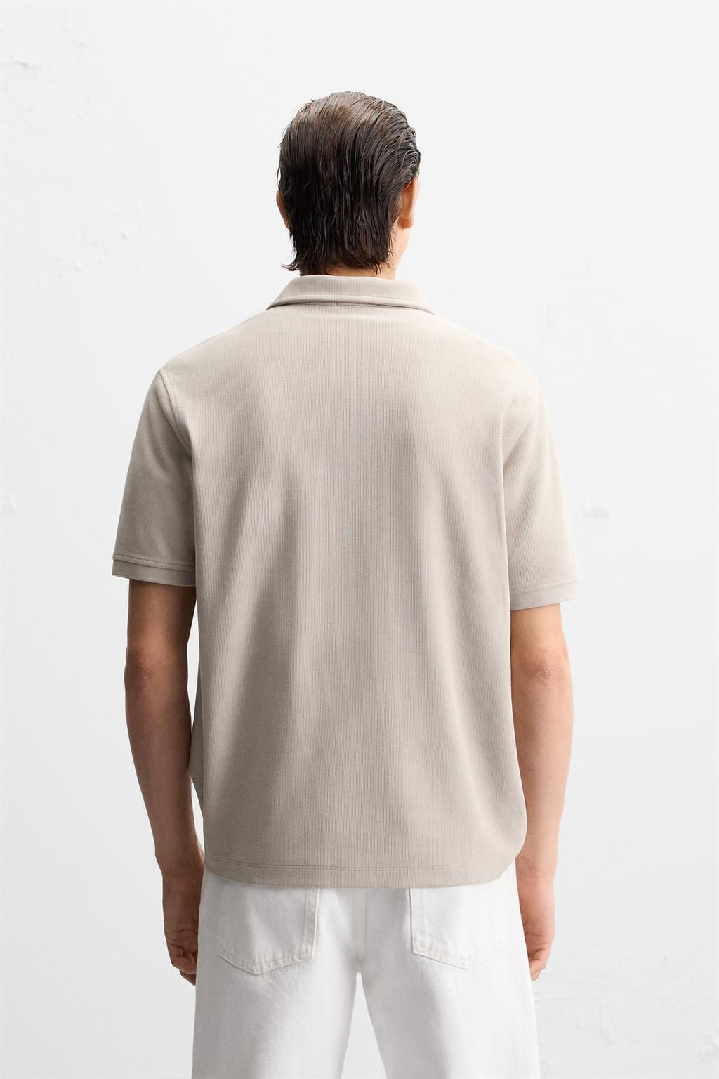 TEXTURED POLO SHIRT - Zara фото 27