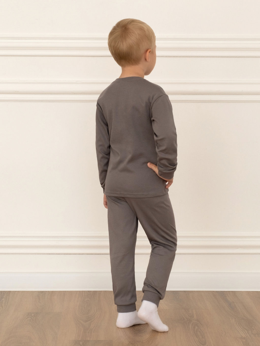 Пижама детская серая монстрики