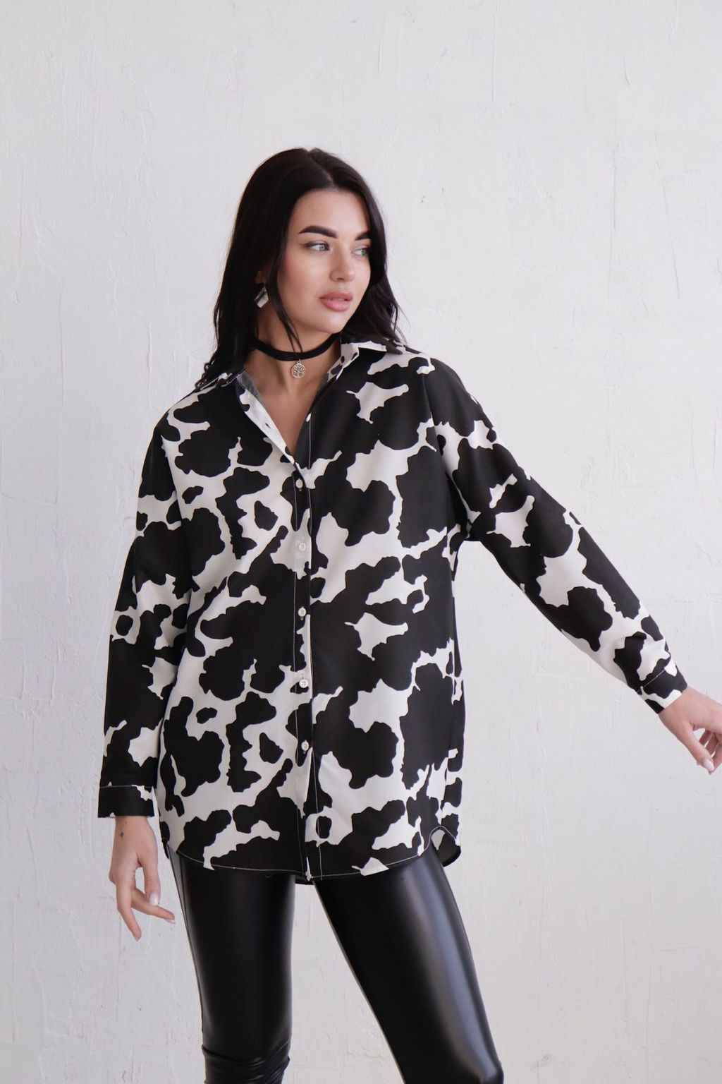 Рубашка удлинённая свободного силуэта - Martichelli фото 6