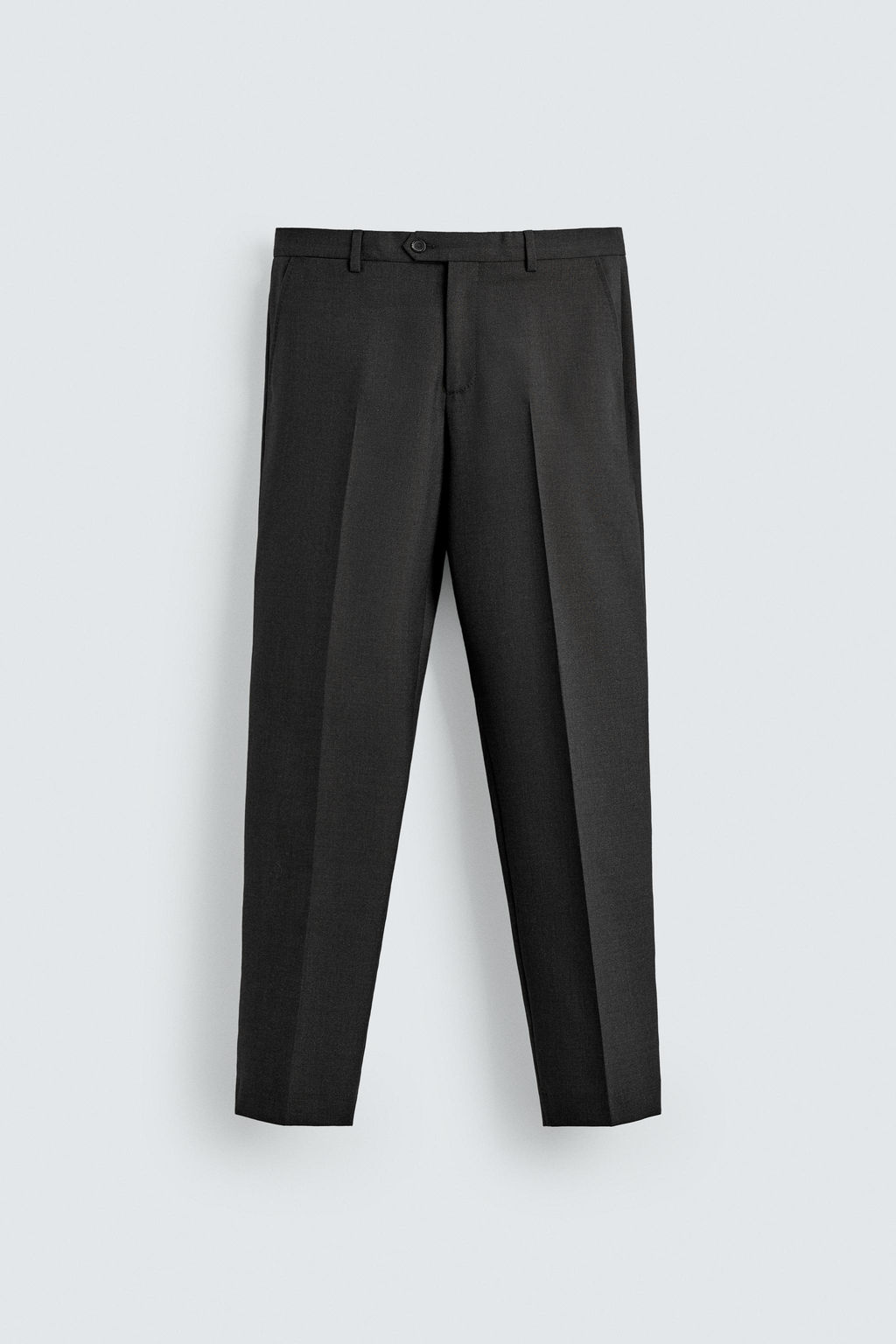 PANTAL?N REGULAR FIT TRAJE 100% LANA / Gris Antracita - Zara фото 5
