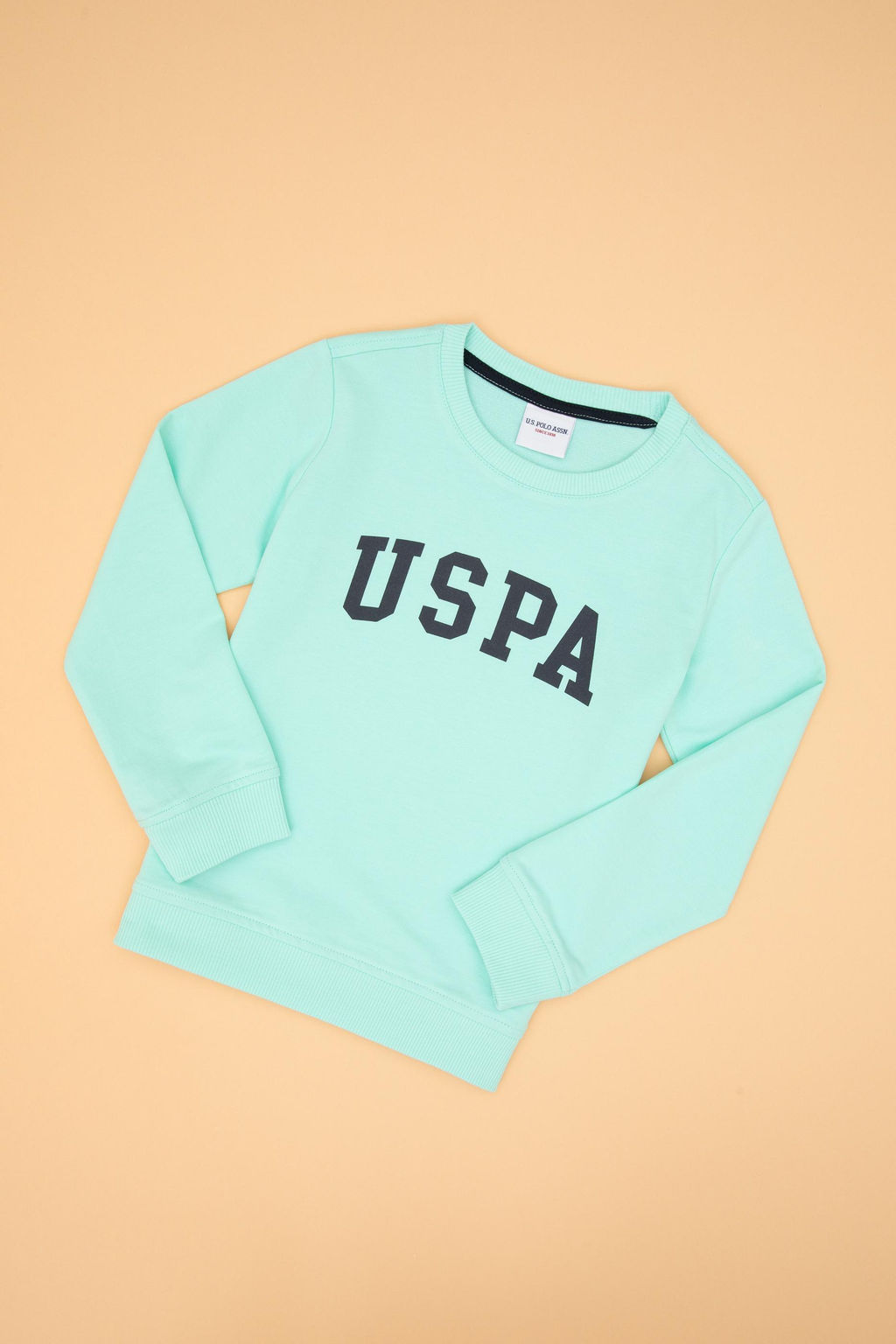Erkek _ocuk Ye_il Basic Bisiklet Yaka Sweatshirt Sepette S_rpriz _ndirim