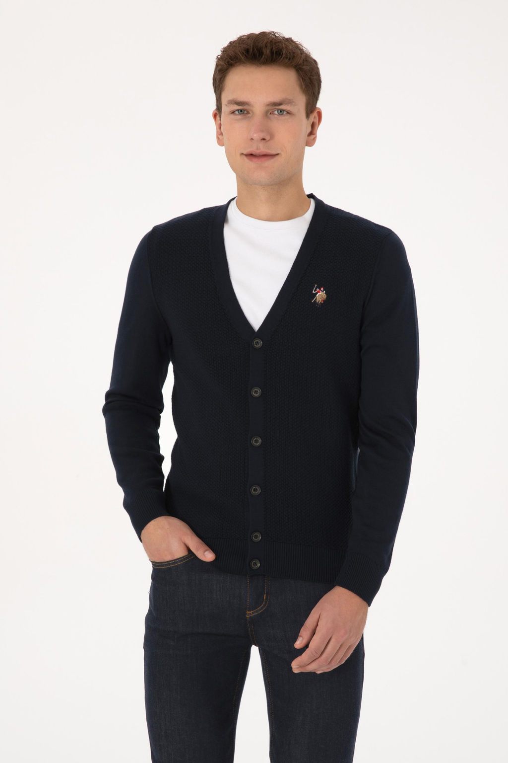 Erkek Lacivert Basic Triko H_rka - U.s. polo assn фото 8