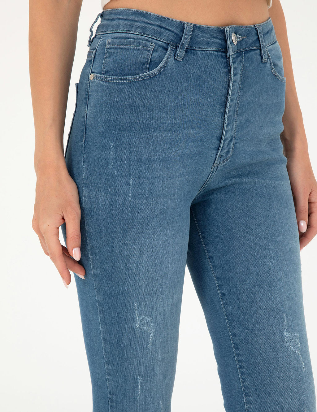 A__k Mavi Slim Fit Jean Pantolon