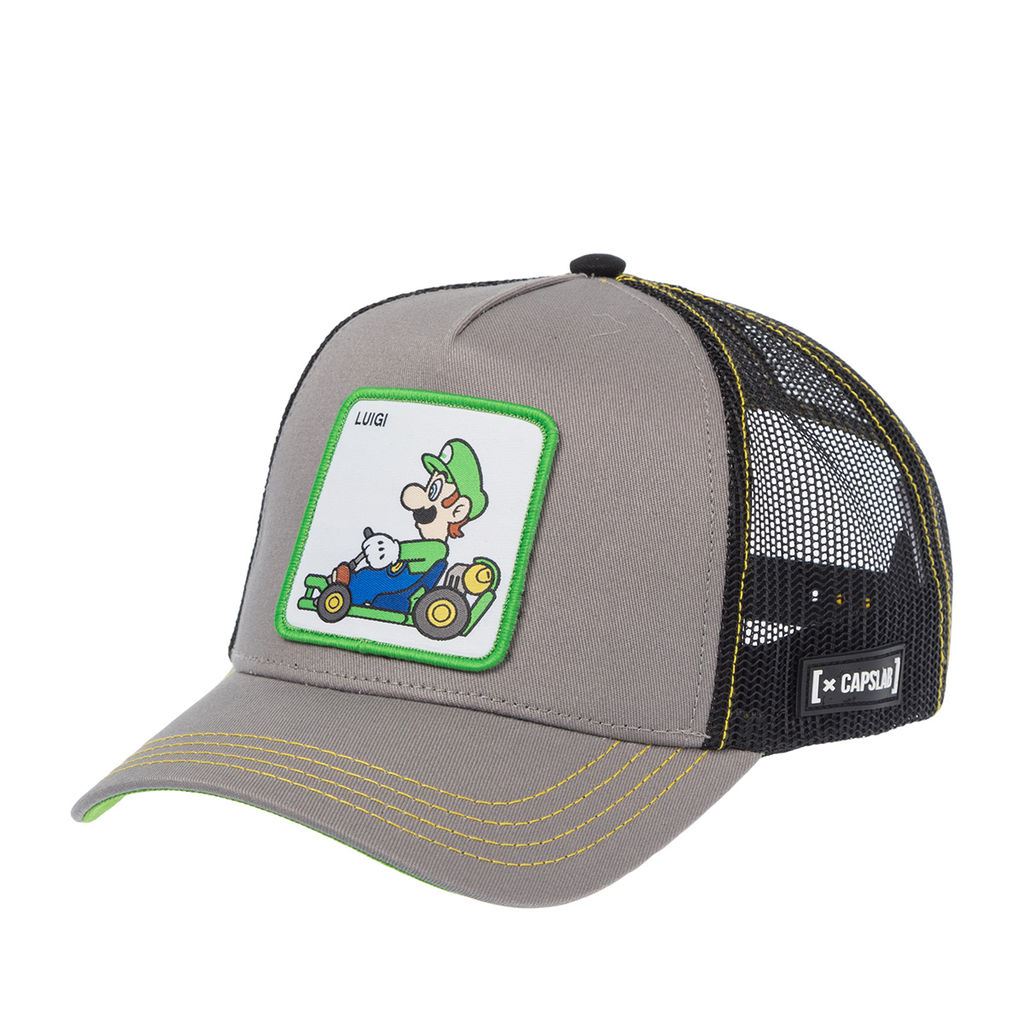 Бейсболка CAPSLAB арт. CL/SMK2/1/CAS/LUI2 Super Mario Luigi (светло-серый)