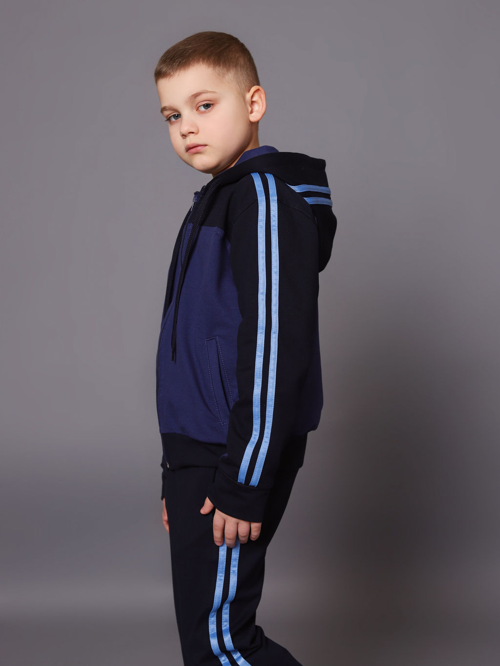 Спортивный костюм К033 Темно-Синий-Джинс от фабрики Спортсоло